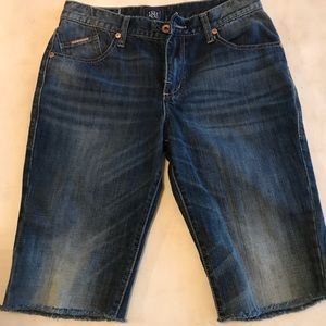 Rock & Republic denim shorts frayed bottom legs